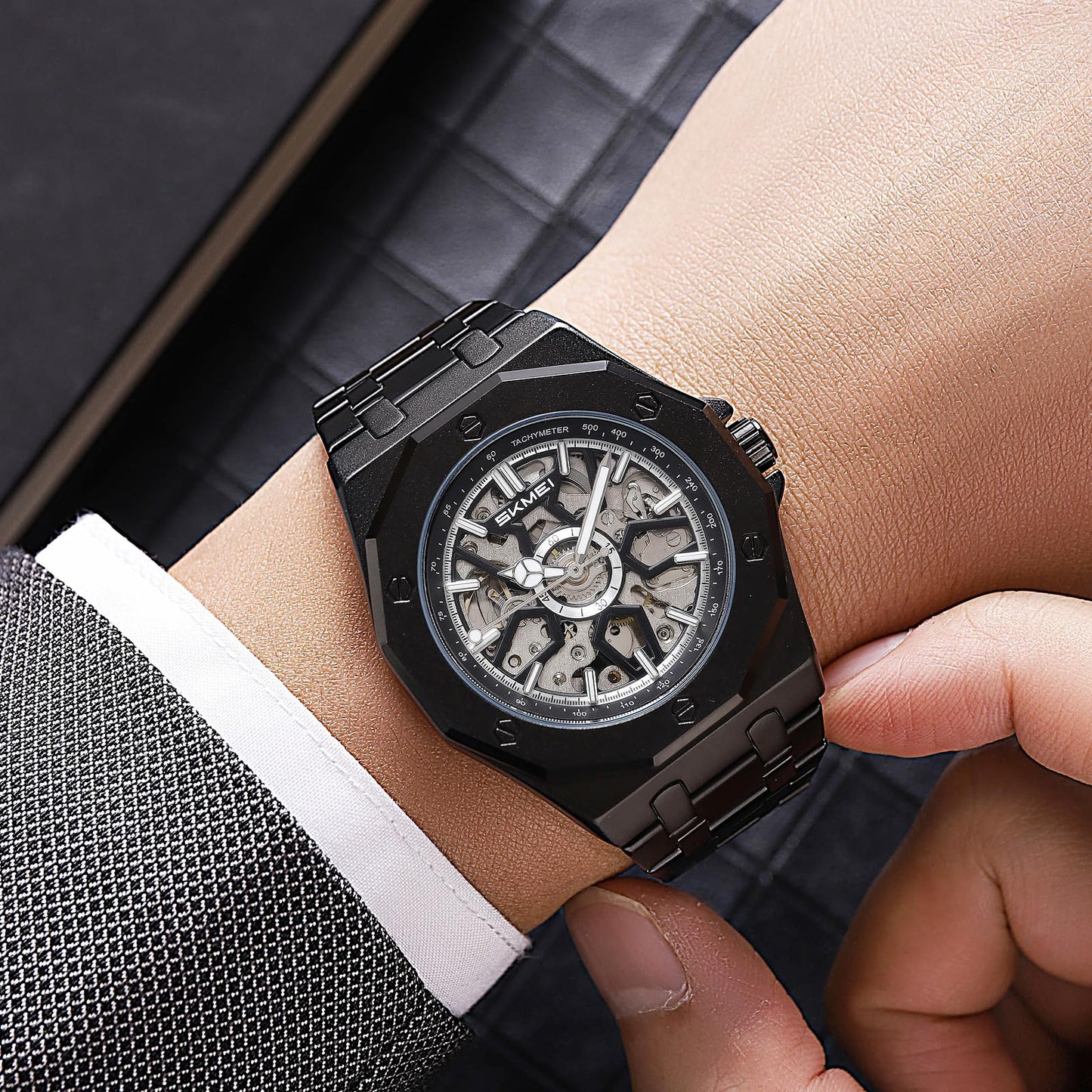 Luxury Skeleton Automatic Wrist Watch for men