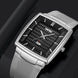 Analog Watch for Men with Silver Black Stainless Steel Strap and Round Dial for Casual & Formal Wear
