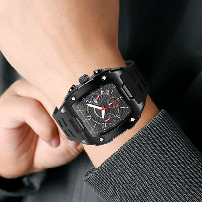 Square Dial Analog Wrist Watch for men