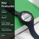 Digital Watch for Men with Gray Polyurethane Strap and Round Dial for Casual & Formal Wear