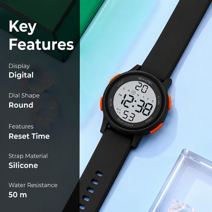 Sporty Digital Wrist Watch for Everyday Wear for kids
