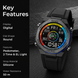 Digital Watch for Kids with Black Silicone Strap and Round Dial for Casual & Formal Wear