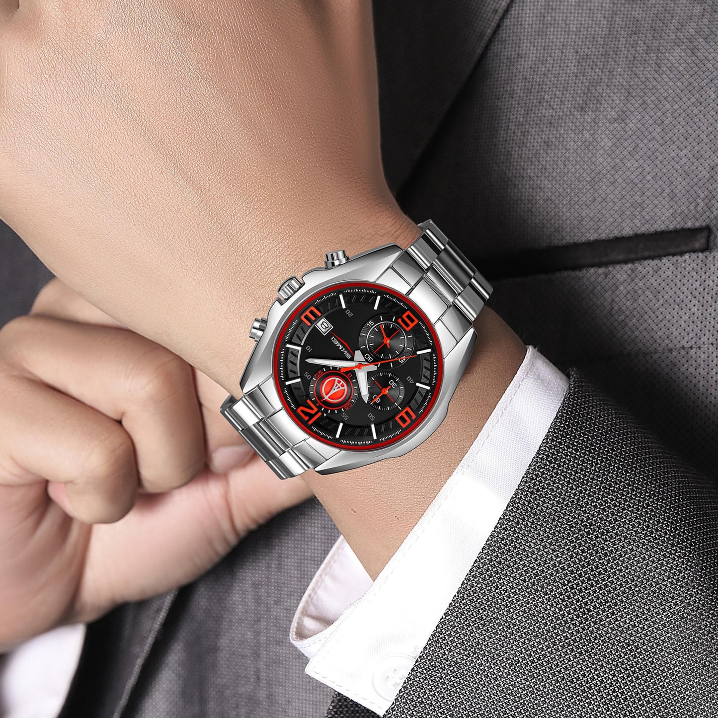 Multi Dial Analog Wrist Watch for men