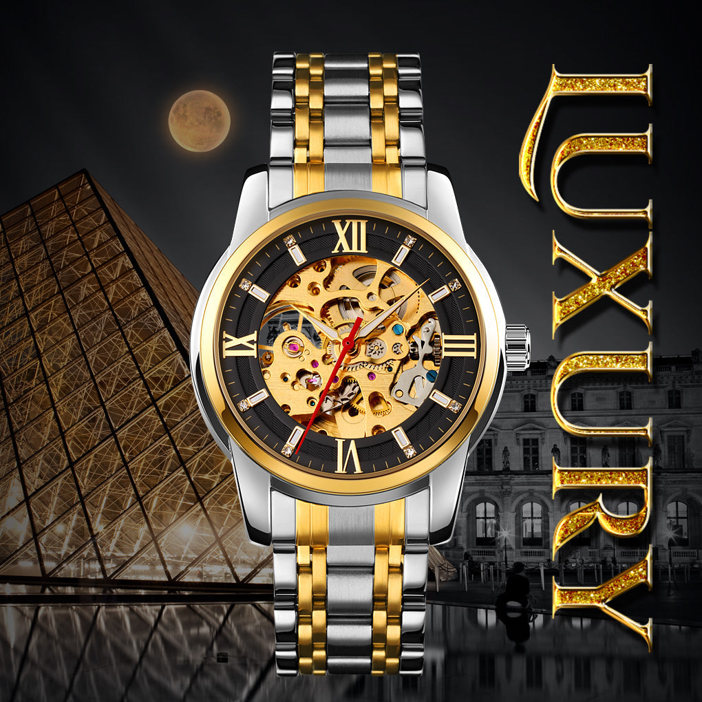 Automatic Mechanical Skeleton Luxury Watch for Men - 9222