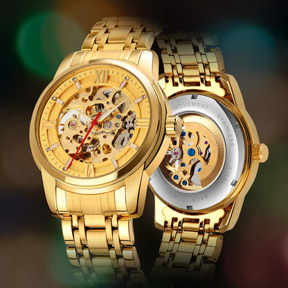 Automatic Mechanical Skeleton Luxury Watch for Men - 9222