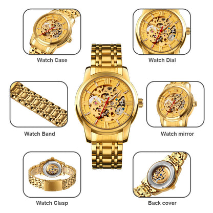 Automatic Mechanical Skeleton Luxury Watch for Men - 9222