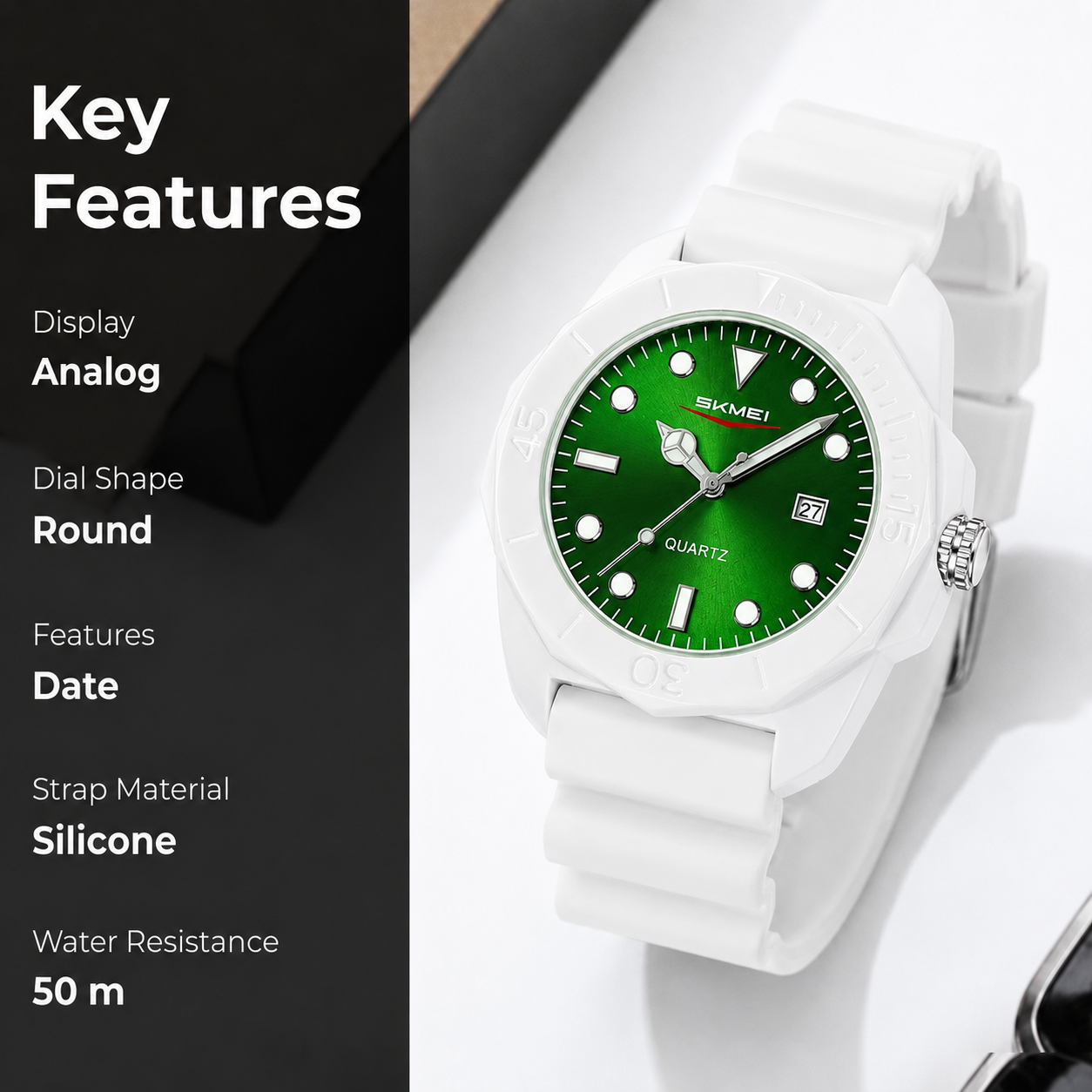 Classic Analog Date Display Wrist Watch for men