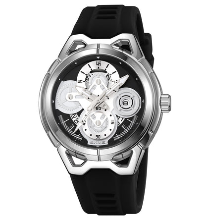 Skmei Quartz Analog Dial Silica Gel Strap Watch for Men - 9349