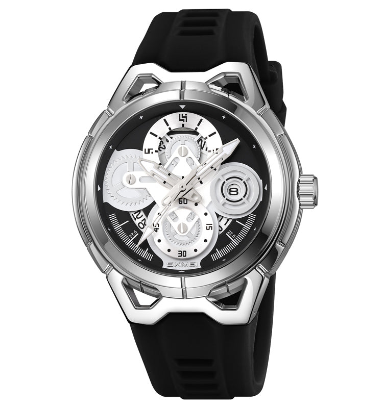 Skmei Quartz Analog Dial Silica Gel Strap Watch for Men - 9349