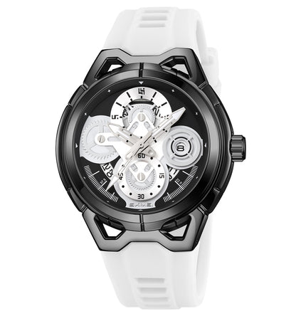 Skmei Quartz Analog Dial Silica Gel Strap Watch for Men - 9349