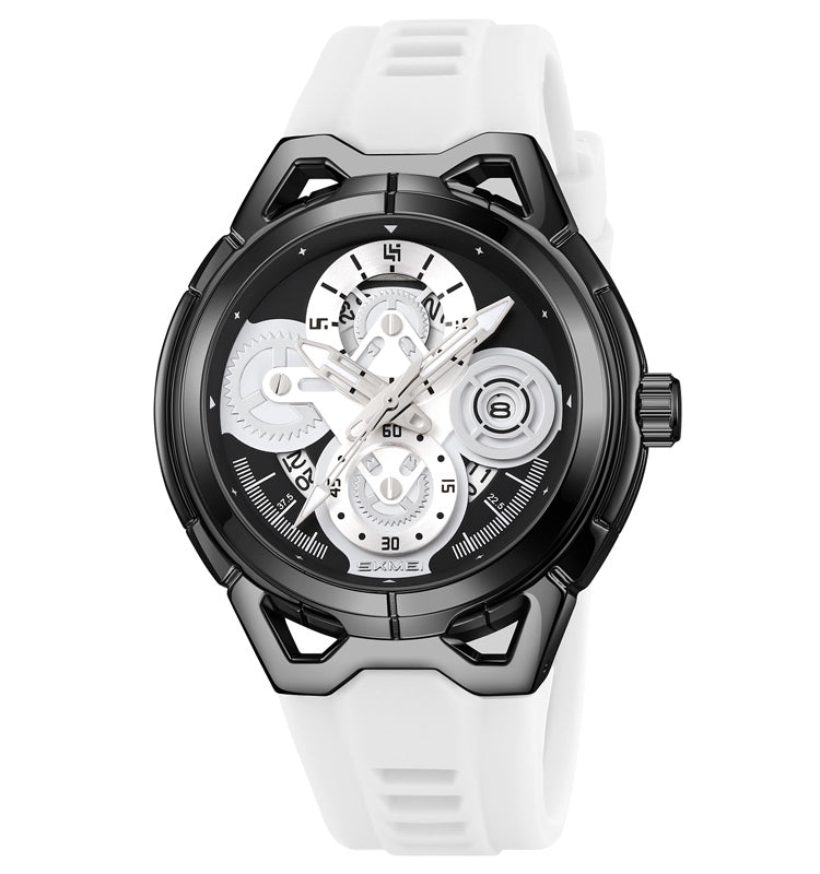 Skmei Quartz Analog Dial Silica Gel Strap Watch for Men - 9349