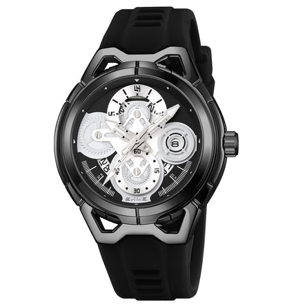 Skmei Quartz Analog Dial Silica Gel Strap Watch for Men - 9349