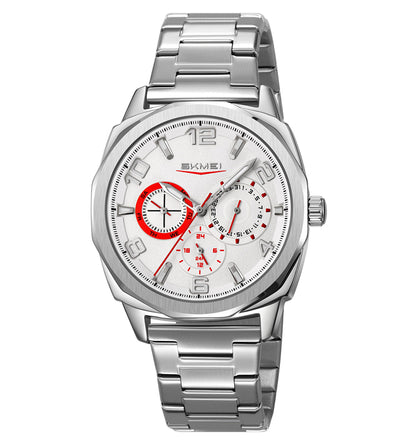 Skmei Quartz Analog Dial Stainless Steel Strap Watch for Men - 9350