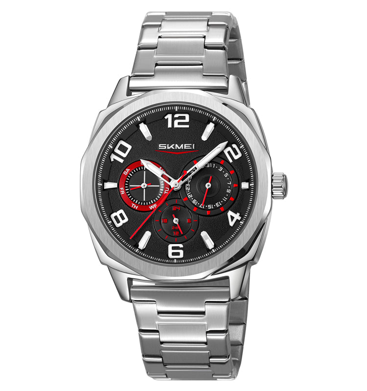 Skmei Quartz Analog Dial Stainless Steel Strap Watch for Men - 9350