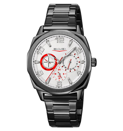 Skmei Quartz Analog Dial Stainless Steel Strap Watch for Men - 9350