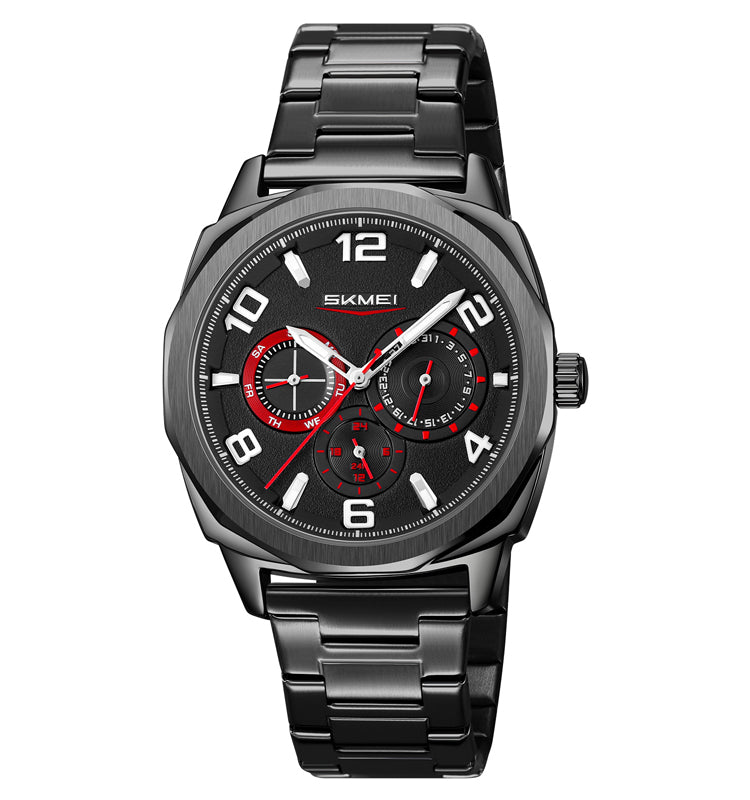 Skmei Quartz Analog Dial Stainless Steel Strap Watch for Men - 9350