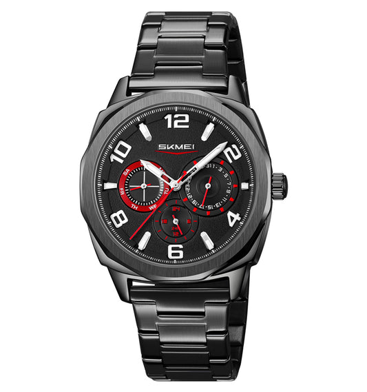 Skmei Quartz Analog Dial Stainless Steel Strap Watch for Men - 9350