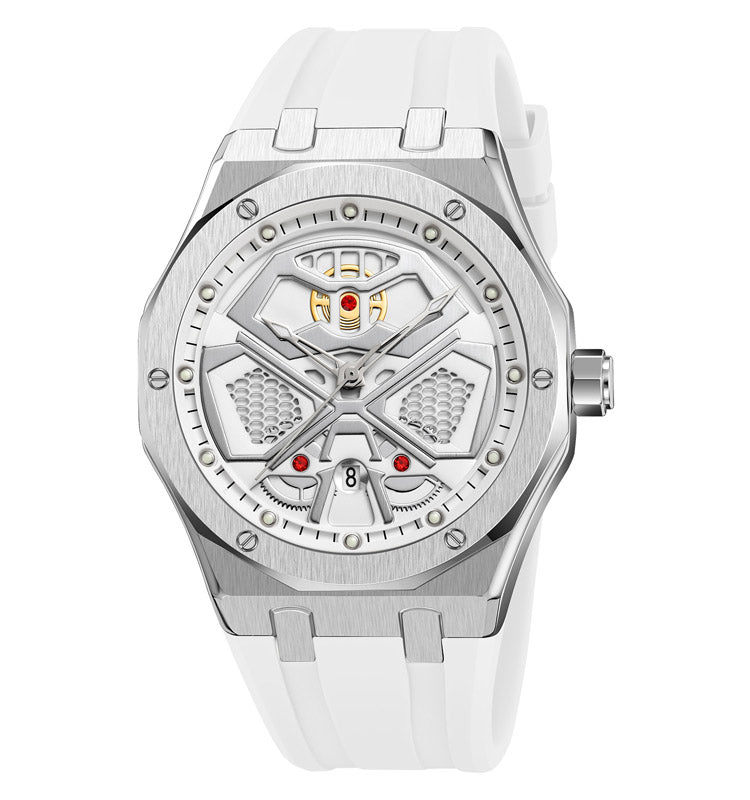 Skmei Quartz Analog Dial Silica Gel Strap Watch for Men - 9362