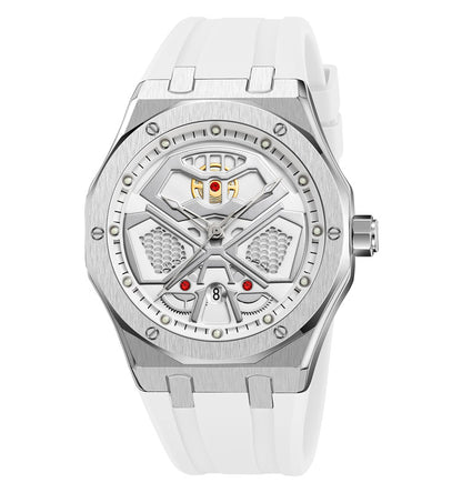 Skmei Quartz Analog Dial Silica Gel Strap Watch for Men - 9362