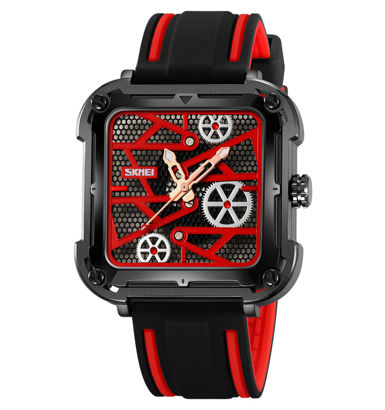 Skmei Quartz Analog Dial Silica Gel Strap Watch for Men - 9363