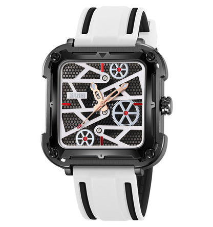 Skmei Quartz Analog Dial Silica Gel Strap Watch for Men - 9363