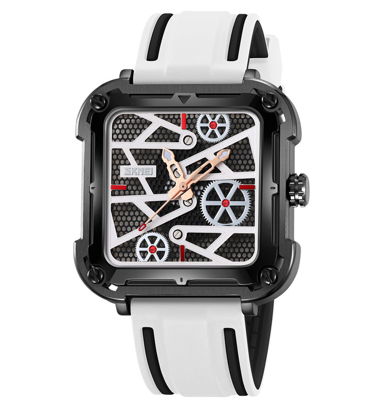 Skmei Quartz Analog Dial Silica Gel Strap Watch for Men - 9363