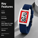 Digital Watch for Kids with Blue Silicone Strap and Round Dial for Casual & Formal Wear