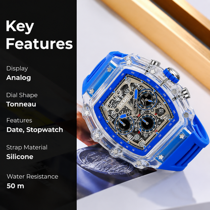Luxury Skeleton Dial Wrist Watch for men