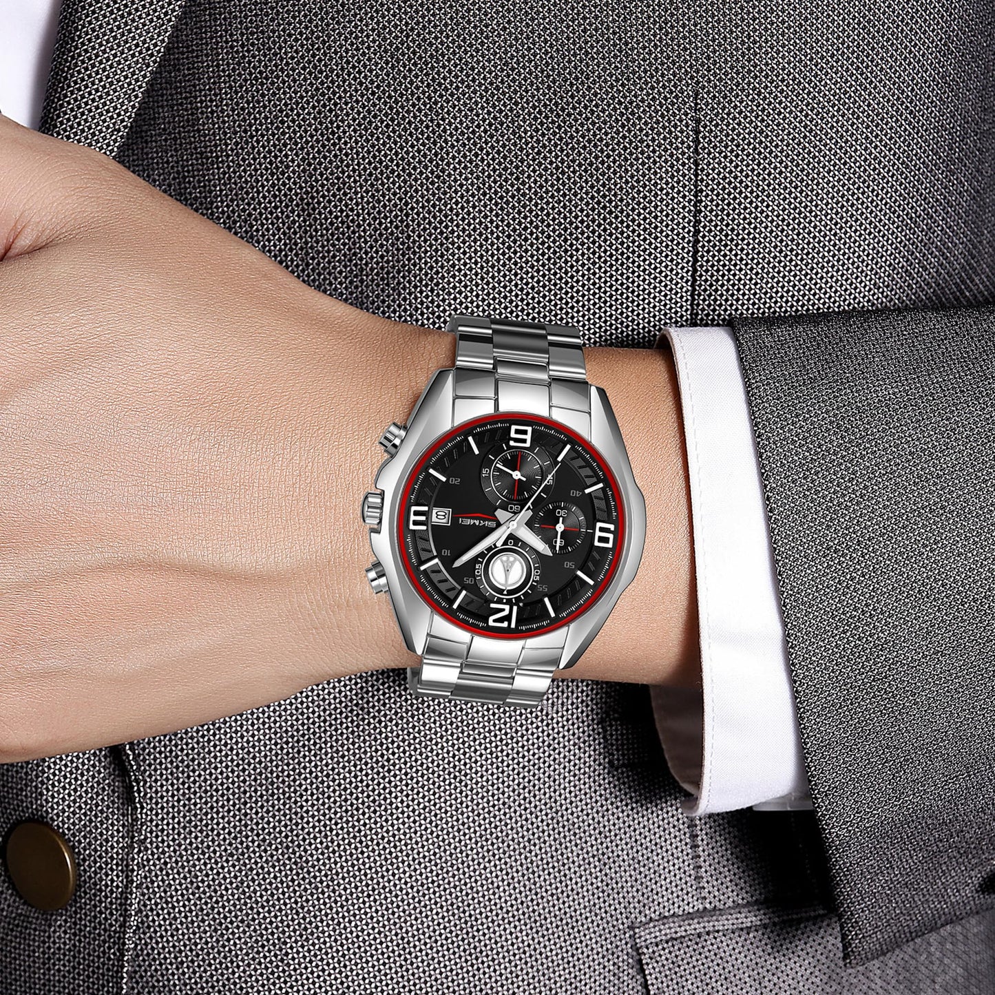 Multi Dial Analog Wrist Watch for men