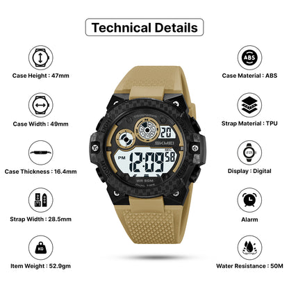 Skmei Digital Dial TPU Strap Watch for Men - 2337