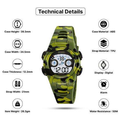 Skmei Digital Dial TPU Strap Watch for Kids - 2309
