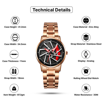 Skmei Quartz Analog Dial Stainless Steel Strap Watch for Women - 2191