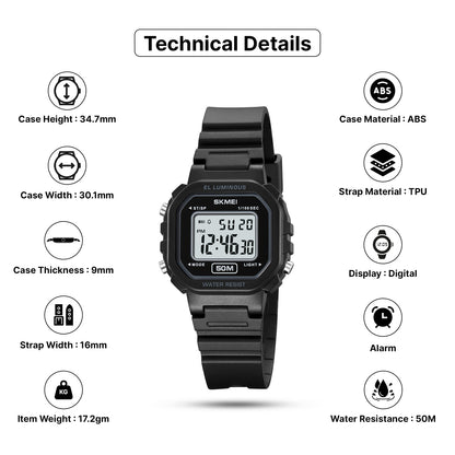 Skmei Digital Dial TPU Strap Watch for Kids - 2326