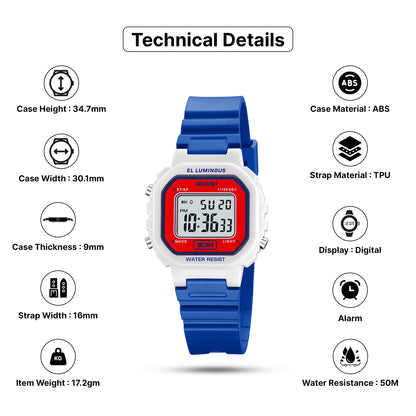 Skmei Digital Dial TPU Strap Watch for Kids - 2326