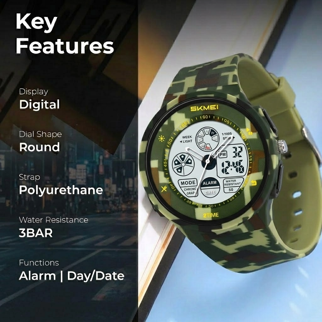 Smart Dual Display Sports Watch for kids