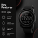Digital Watch for Men with Black Silicone Strap and Round Dial for Casual & Formal Wear