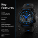 Analog-Digital Watch for Men with Black Polyurethane Strap and Round Dial for Casual & Formal Wear