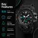 Analog-Digital Watch for Men with Black Polyurethane Strap and Round Dial for Casual & Formal Wear