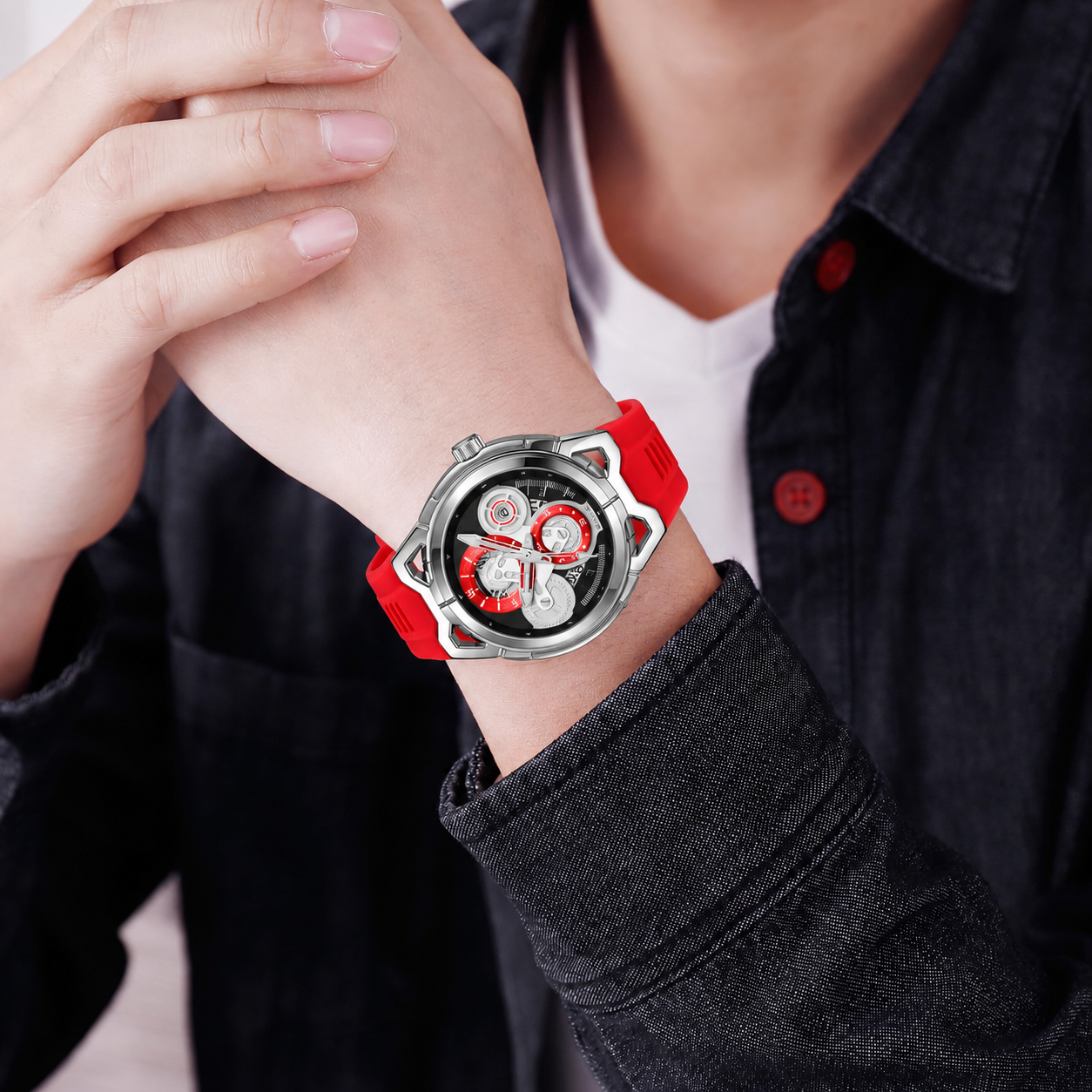 Stylish Analog Wrist Watch with Designer Dial for men