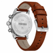 Analog Watch for Men with Brown Leather Strap and Round Dial for Casual & Formal Wear