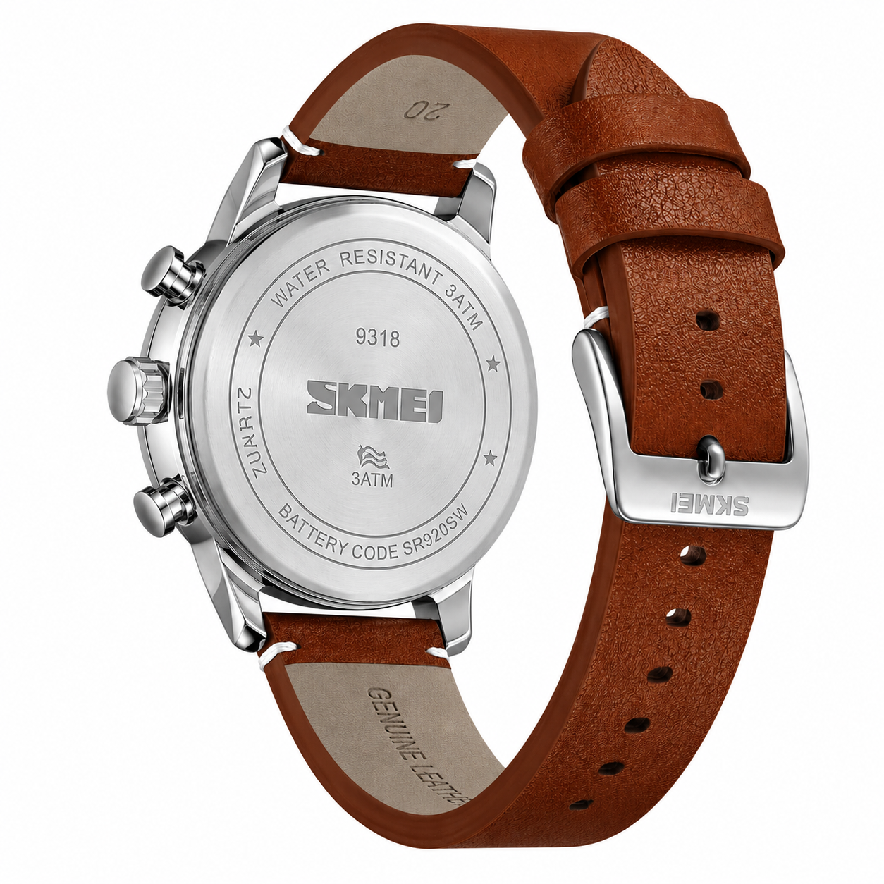 Classic Analog Leather Strap Watch for men