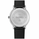 Analog Watch for Men with Black Leather Strap and Round Dial for Casual & Formal Wear