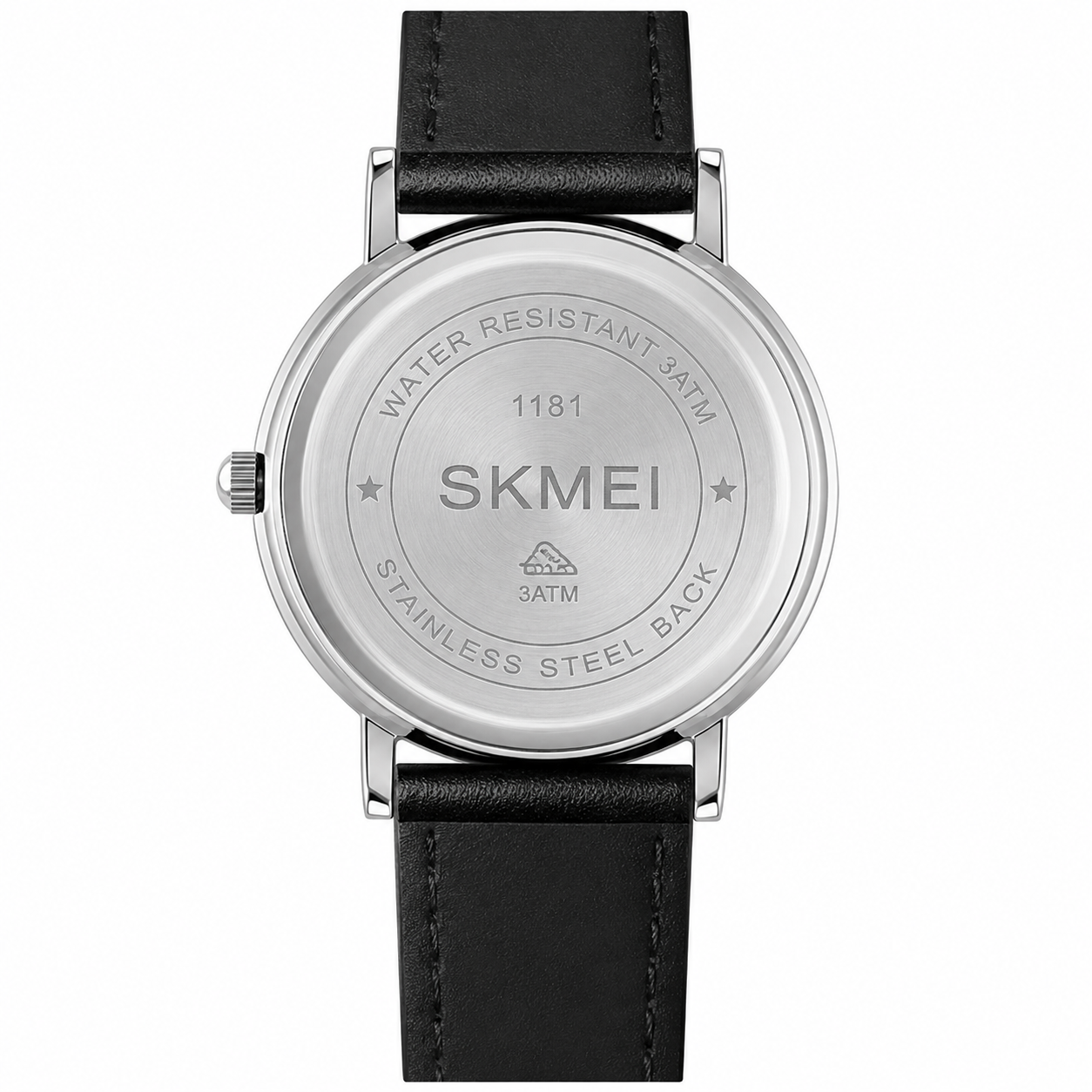 Minimal Analog Leather Strap Wrist Watch For Men