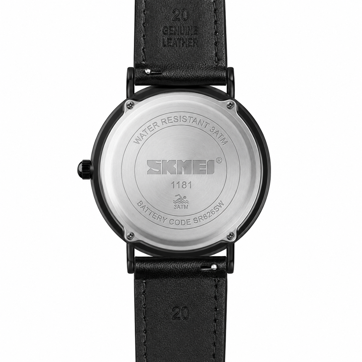 Minimal Analog Leather Strap Wrist Watch For Men