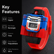 Digital Watch for Kids with Red Polyurethane Strap and Round Dial for Casual & Formal Wear