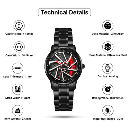 Skmei Quartz Analog Dial Stainless Steel Strap Watch for Women - 2191