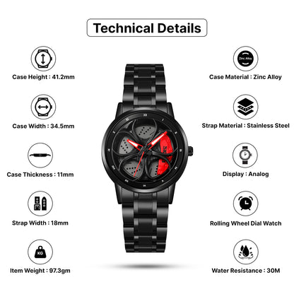 Skmei Quartz Analog Dial Stainless Steel Strap Watch for Women - 2191