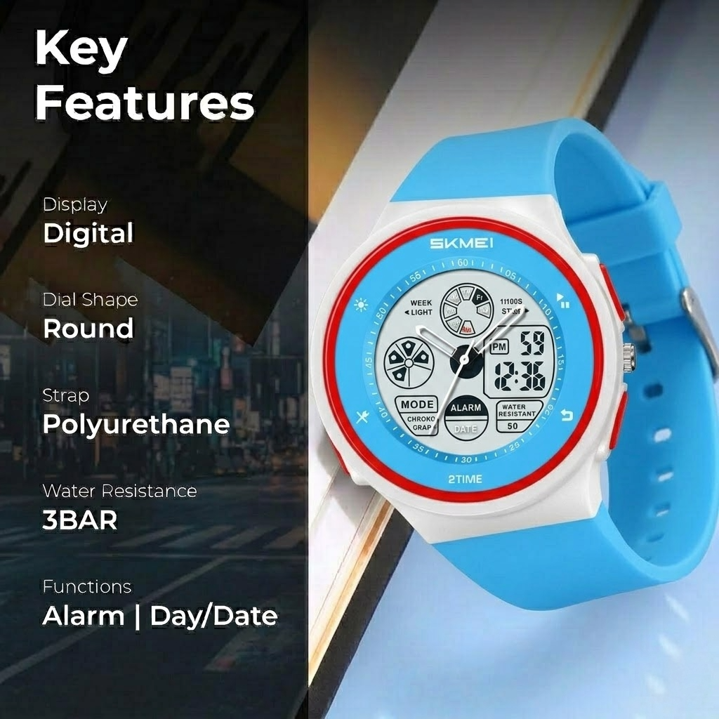 Smart Dual Display Sports Watch for kids