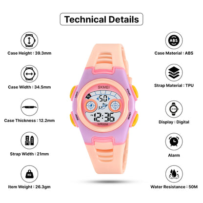 Skmei Digital Dial TPU Strap Watch for Kids - 2309