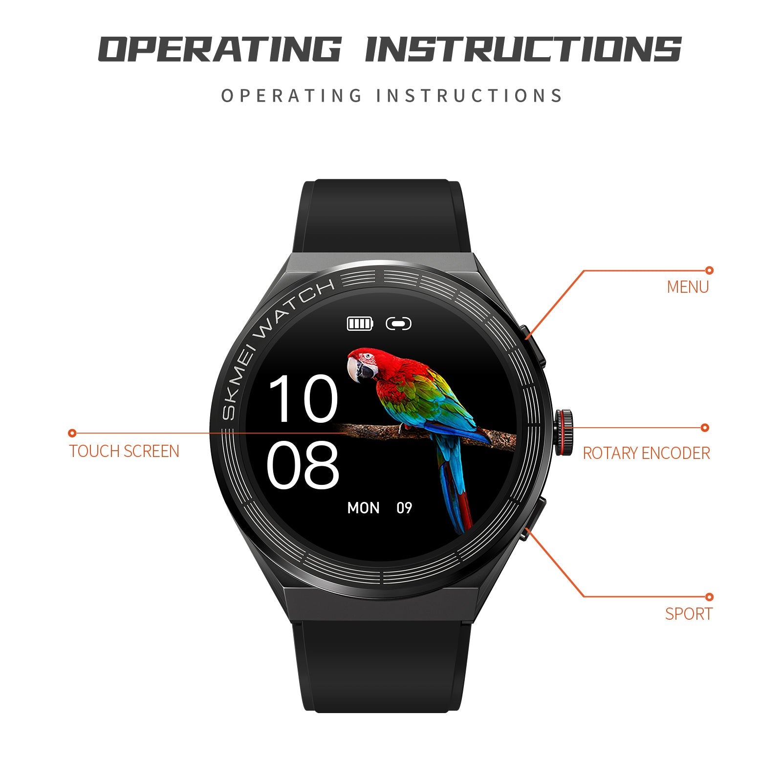 Skmei smart watch user manual online